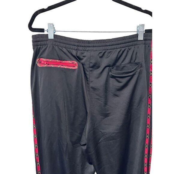 Adidas Trefoil Logo Adjustable Cuff Casual Pull On Pants Red Striped Size Large - Picture 6 of 13